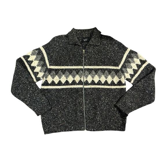 Vintage At Ease Parisian Wool Sweater Jacket - Picture 1 of 5